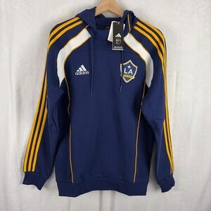 Adidas LA Galaxy MLS Travel Hoodie Navy Blue Size‎ Small NWT